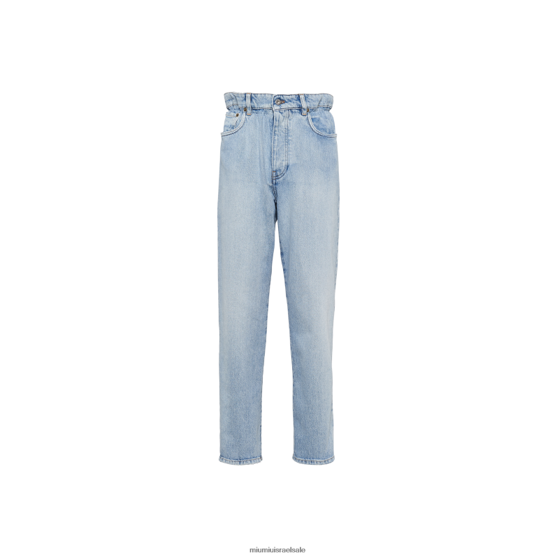 מוכן ללבישה כחול ספיר Miu Miu ג'ינס FNPPL1018