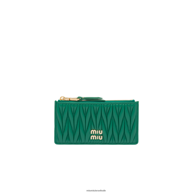 אוסף מנגו Miu Miu ארנק מעטפה מעור נאפה מטלסה FNPPL1053