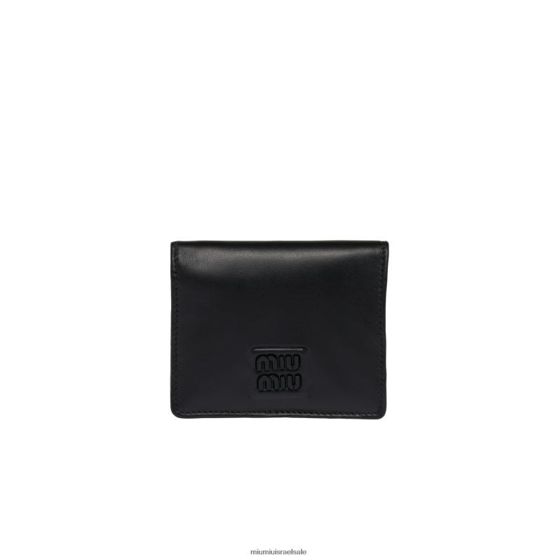 אוסף שָׁחוֹר Miu Miu ארנק עור קטן FNPPL1064