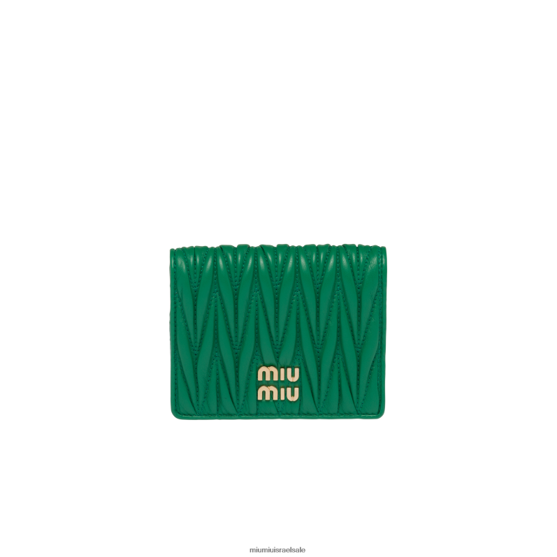 אוסף מנגו Miu Miu ארנק קטן מעור נאפה מטלסה FNPPL1077