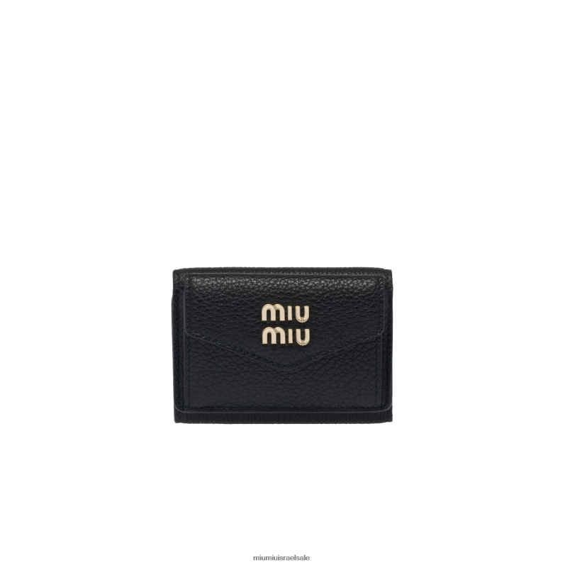 אוסף שָׁחוֹר Miu Miu ארנק עור קטן FNPPL1078