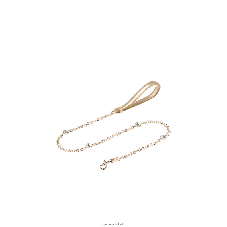 אביזרים פְּלָטִינָה Miu Miu רצועת עור FNPPL1108