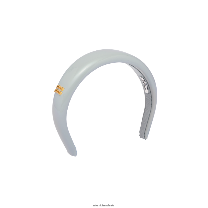 אביזרים דְגָנִיָה Miu Miu סרט לראש מעור פטנט FNPPL1140
