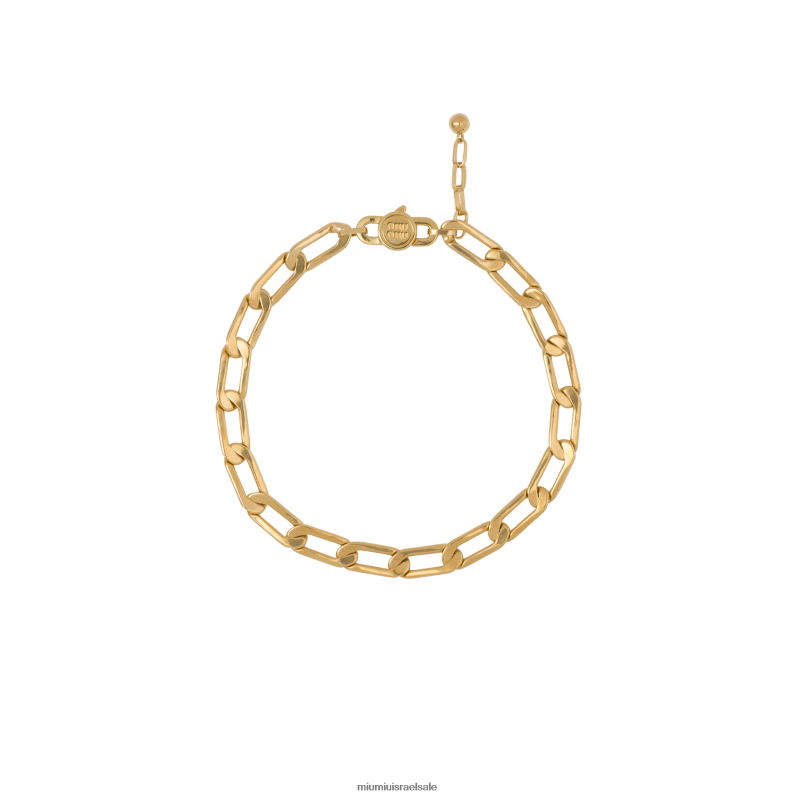 תכשיטים זהב Miu Miu שרשרת שרשרת מתכת FNPPL1372