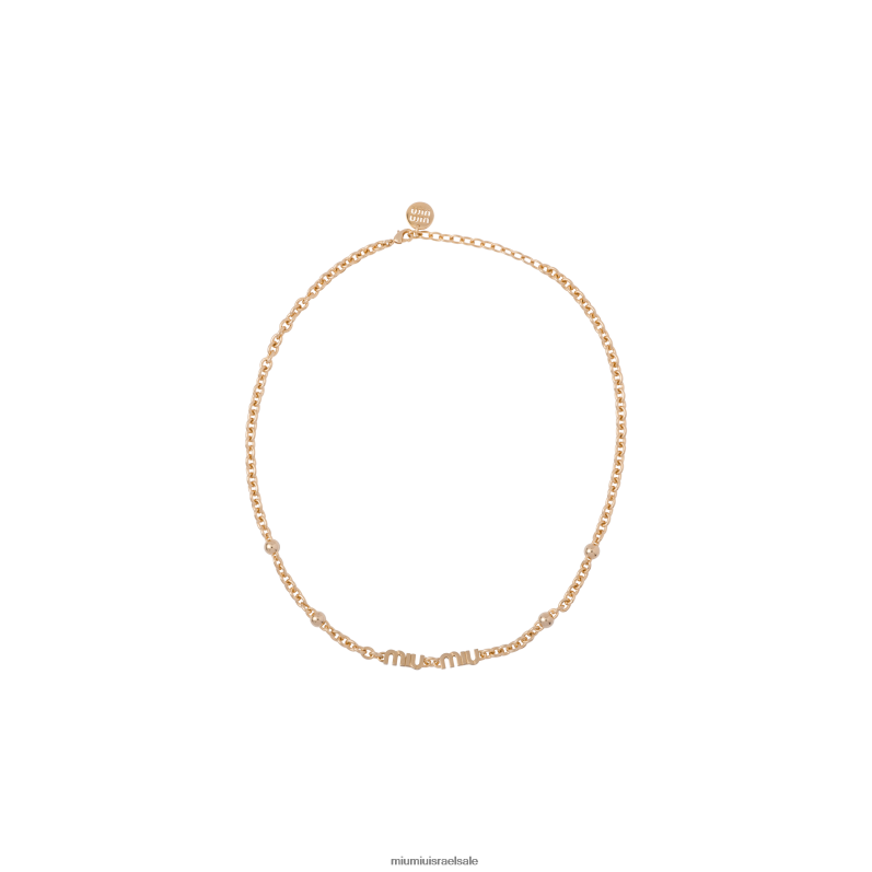 תכשיטים זהב Miu Miu שרשרת מתכת FNPPL1380