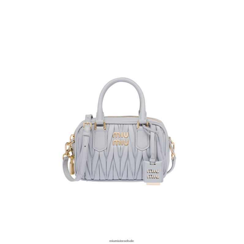 אוסף דְגָנִיָה Miu Miu תיק ידית עליונה מעור נאפה מטלסה FNPPL145