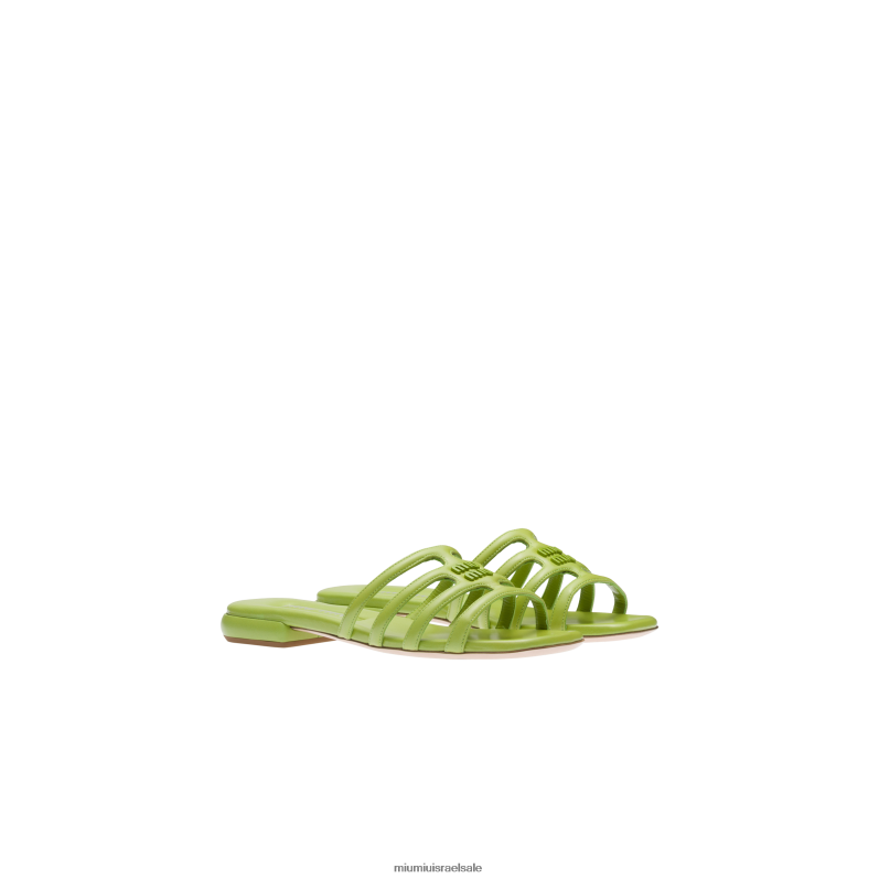 נעליים ירוק שרך Miu Miu סנדלים מעור FNPPL220