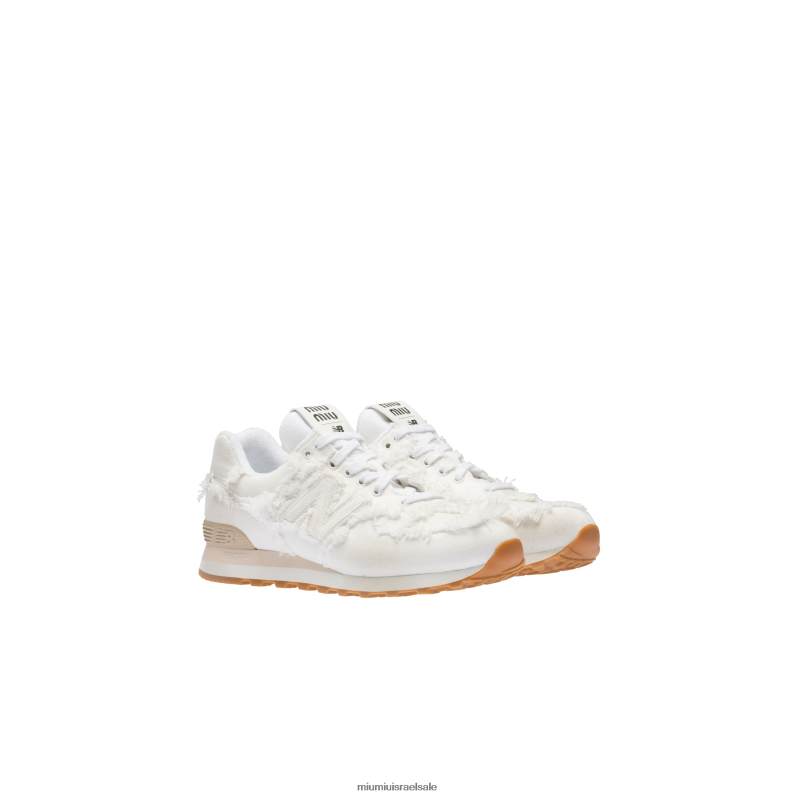 נעליים לבן Miu Miu נעלי ספורט ג'ינס FNPPL299