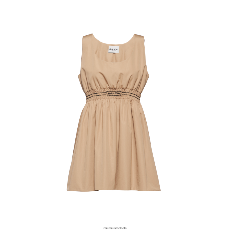 מוכן ללבישה חוּט Miu Miu שמלת מיני פופלין FNPPL350
