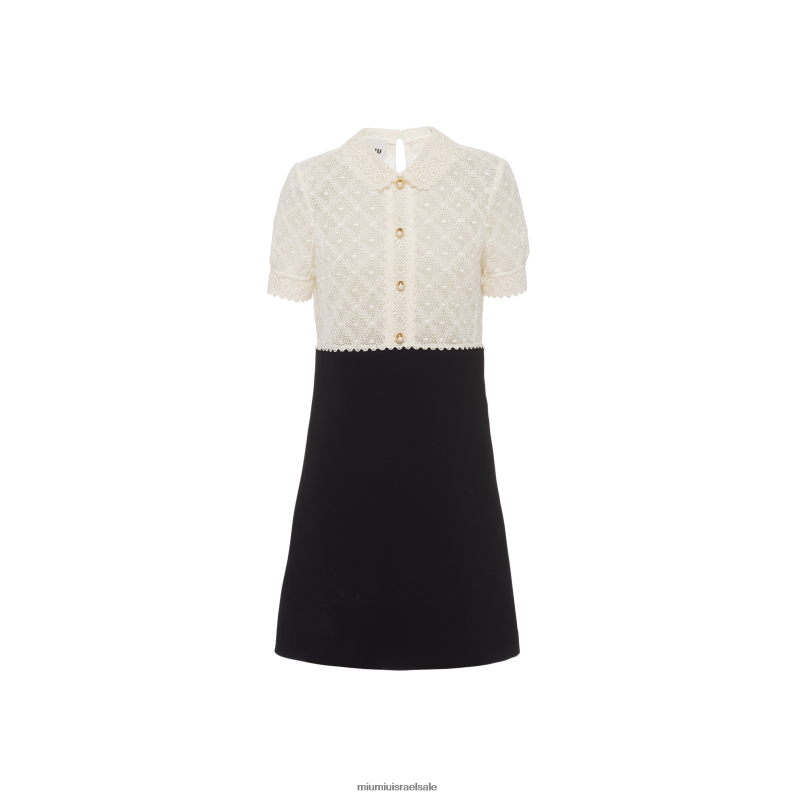 מוכן ללבישה שָׁחוֹר Miu Miu שמלת מיני קאדי FNPPL447