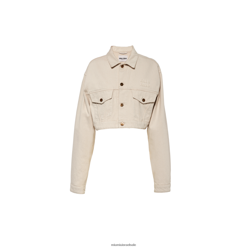 מוכן ללבישה אקרו Miu Miu ז'קט ג'ינס FNPPL456