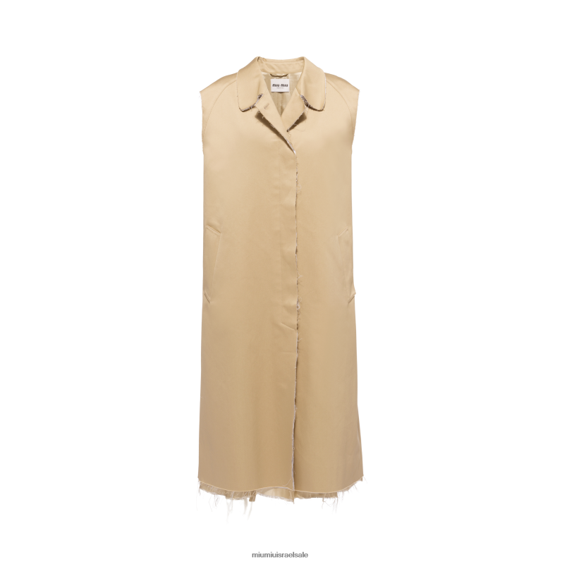 מוכן ללבישה חוּט Miu Miu מעיל צ'ינו חד חזה FNPPL475