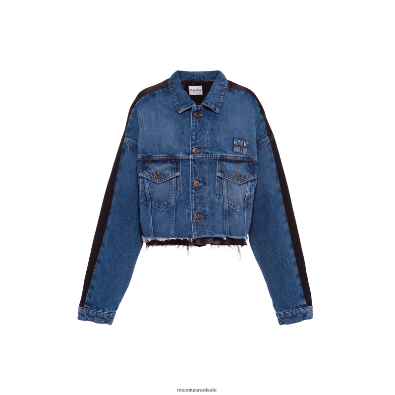 מוכן ללבישה חיל הים Miu Miu בלוסון ג'ינס FNPPL489