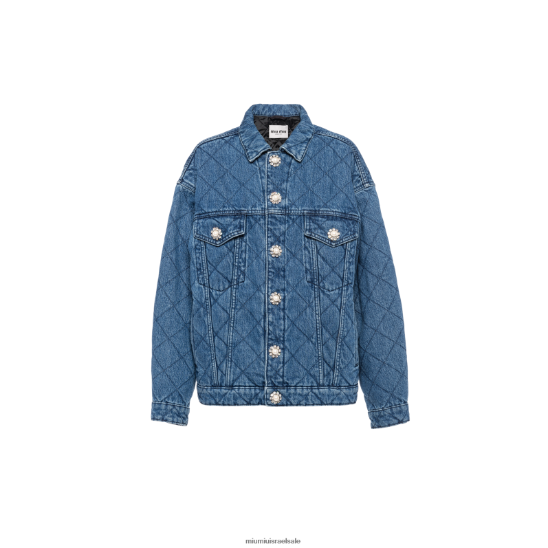 מוכן ללבישה כחול ספיר Miu Miu בלוסון ג'ינס FNPPL498