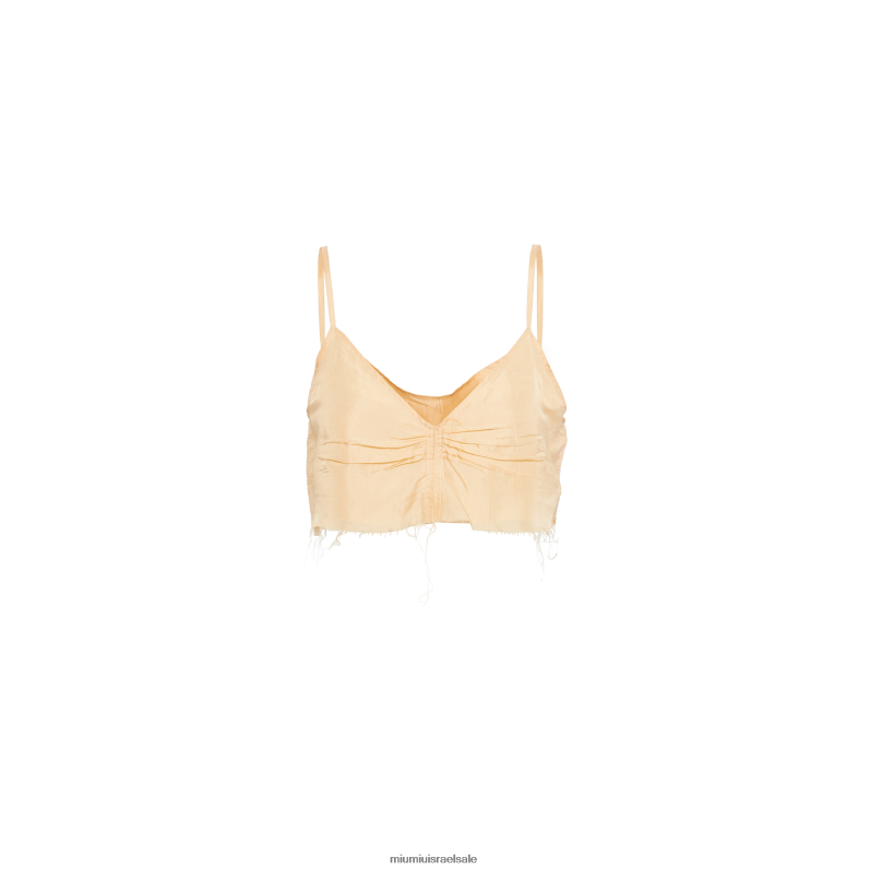 מוכן ללבישה אפרסק Miu Miu טופ פונג' FNPPL589