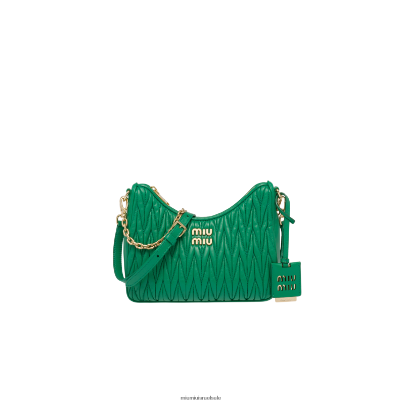 אוסף מנגו Miu Miu תיק כתף מעור נאפה מטאלס FNPPL59