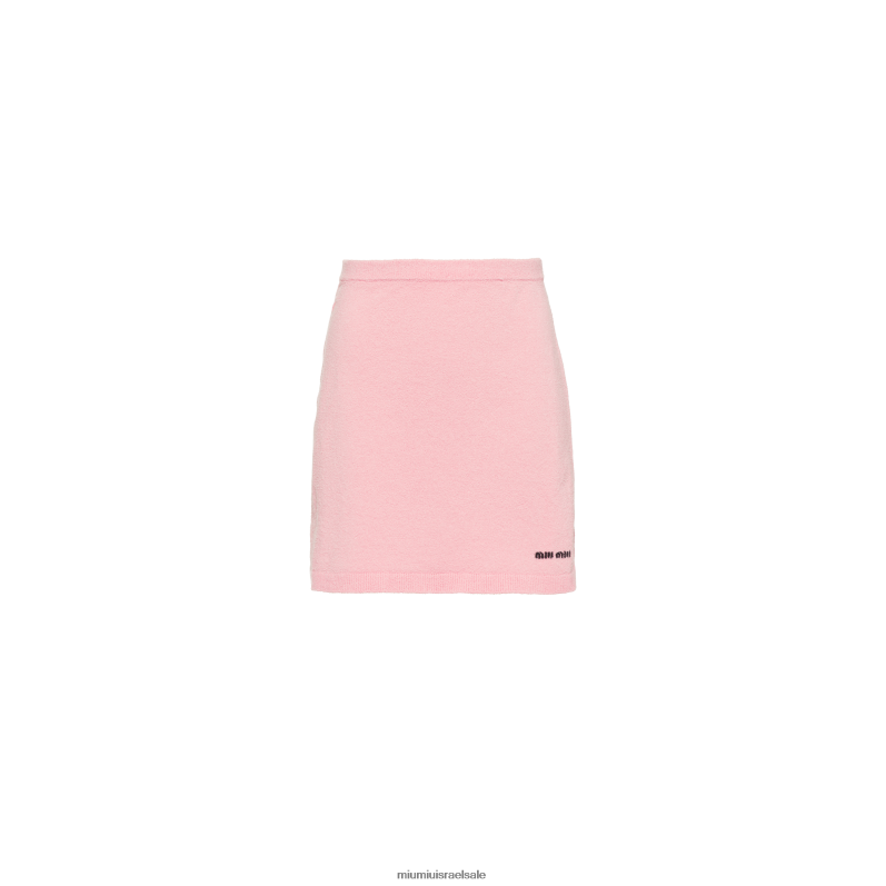 מוכן ללבישה עלה כותרת ורוד Miu Miu חצאית מיני כותנה FNPPL829