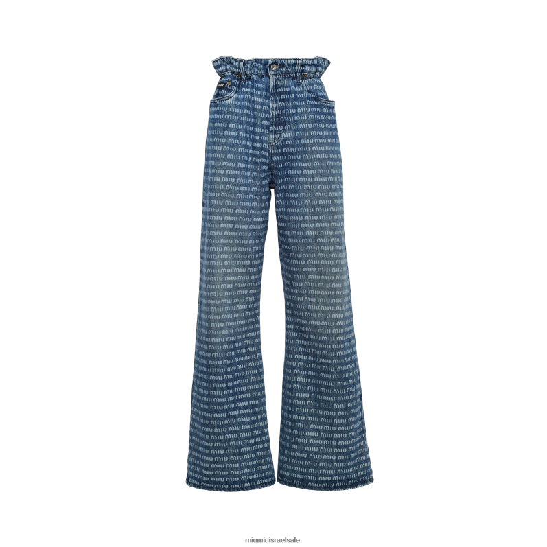 מוכן ללבישה חיל הים Miu Miu מכנסי ג'ינס FNPPL950