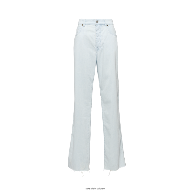 מוכן ללבישה כחול בהיר Miu Miu ג'ינס ג'ינס עם חמישה כיסים FNPPL964