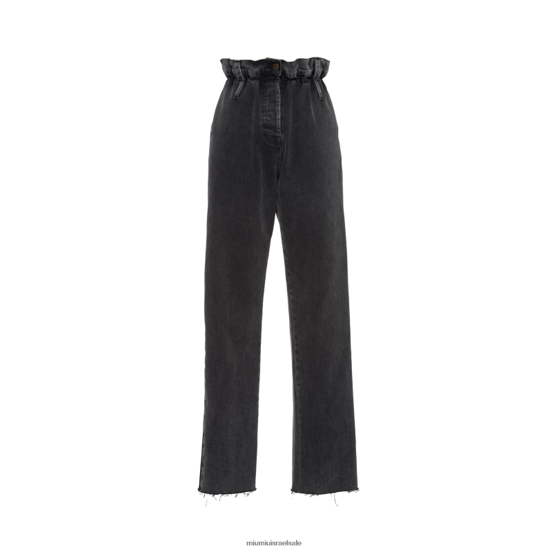 מוכן ללבישה שָׁחוֹר Miu Miu מכנסי ג'ינס FNPPL979