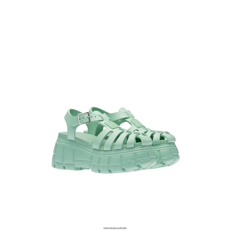 נעליים ירוק מרווה Miu Miu סנדלי eva פלטפורמה FNPPL253