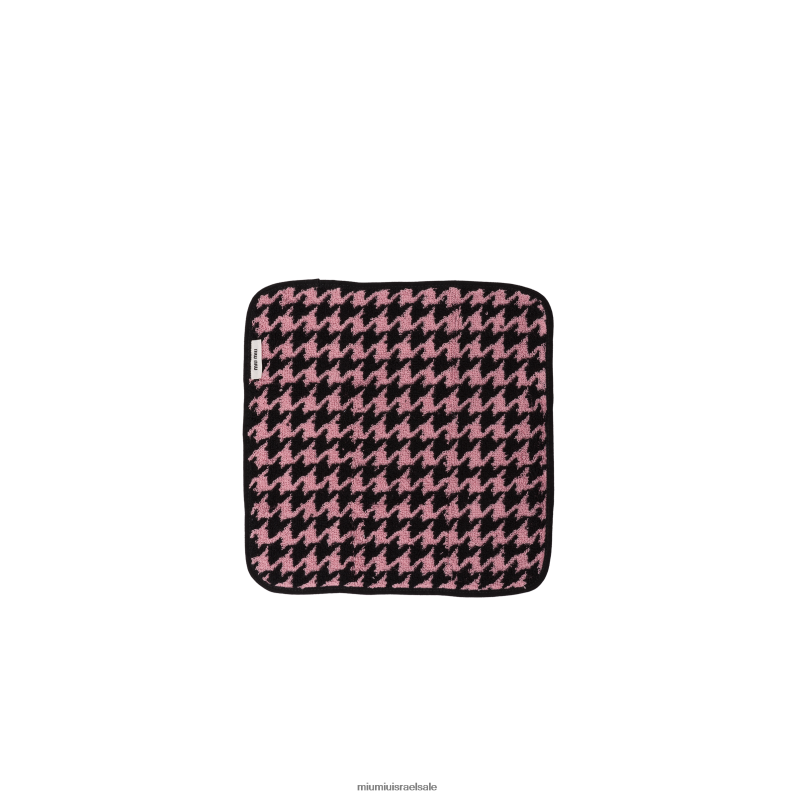 אביזרים שחור/ורוד Miu Miu נרתיק מגבת חוף faille FNPPL1113