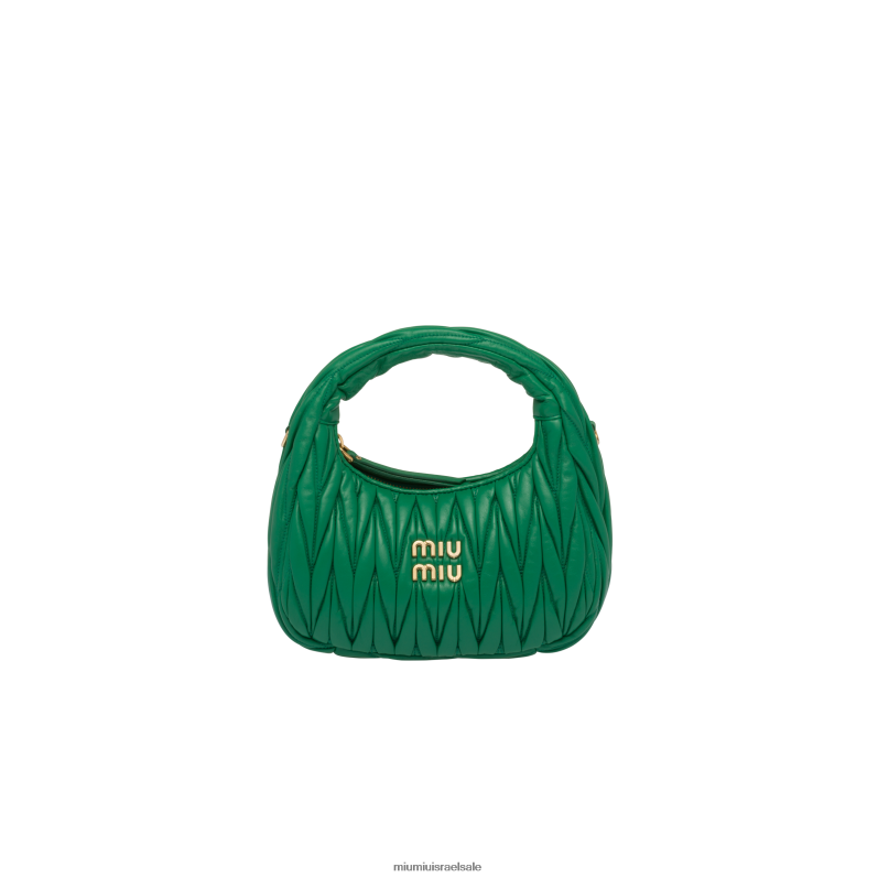 אוסף מנגו Miu Miu wander matelasse תיק מיני נווד מעור נאפה FNPPL3
