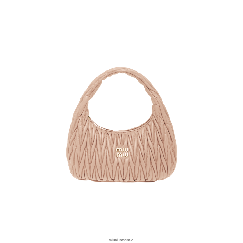 אוסף קָמִיעַ Miu Miu wander matelasse תיק נווד מעור נאפה FNPPL31