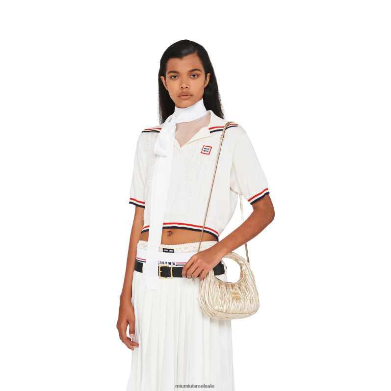 ⁦אוסף פיריט Miu Miu wander matelasse תיק מיני נווד מעור נאפה FNPPL13⁩ – תמונה ⁦2⁩