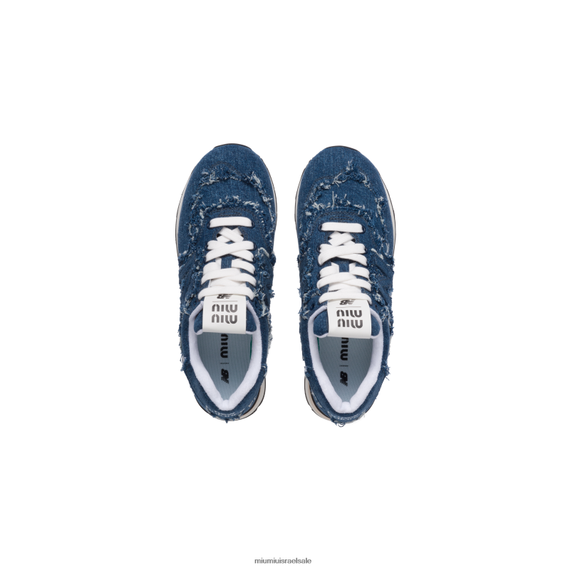 ⁦נעליים דֵנִים New Balance 574 X Miu Miu נעלי ספורט FNPPL289⁩ – תמונה ⁦4⁩