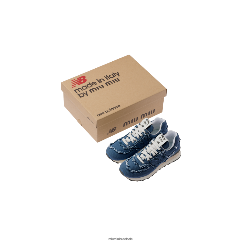 ⁦נעליים דֵנִים New Balance 574 X Miu Miu נעלי ספורט FNPPL289⁩ – תמונה ⁦6⁩